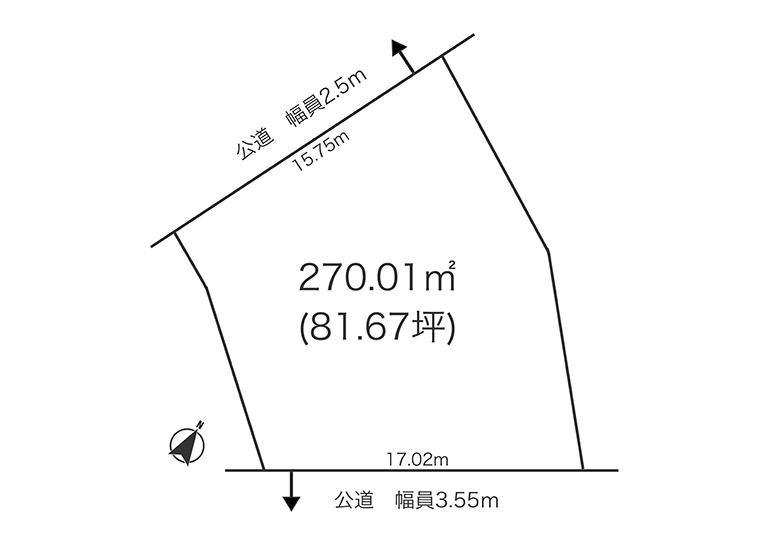 吉川市上内川 区画図